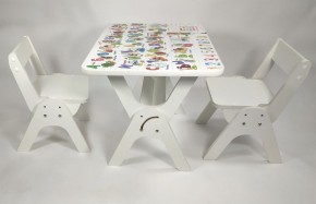Детский растущий стол-парта и два стула Я САМ "Умка-Дуо" (Алфавит) в Ялуторовске - jalutorovsk.mebel-74.com | фото