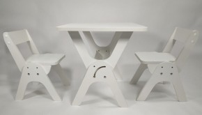 Детский растущий стол-парта и два стула Я САМ "Умка-Дуо" (Белый) в Ялуторовске - jalutorovsk.mebel-74.com | фото