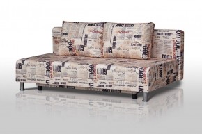 Диван-кровать Комфорт без подлокотников Принт "Gazeta" (2 подушки) в Ялуторовске - jalutorovsk.mebel-74.com | фото