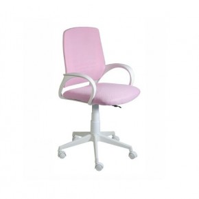 Кресло Ирис White сетка/ткань розовая в Ялуторовске - jalutorovsk.mebel-74.com | фото