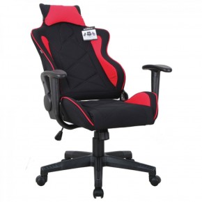 Кресло компьютерное BRABIX GT Racer GM-101 + подушка (ткань) черное/красное (531820) в Ялуторовске - jalutorovsk.mebel-74.com | фото