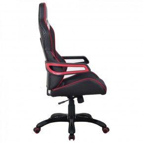Кресло компьютерное BRABIX Nitro GM-001 (ткань/экокожа) черное, вставки красные (531816) в Ялуторовске - jalutorovsk.mebel-74.com | фото