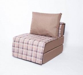 Кресло-кровать бескаркасное Харви (коричневый-квадро беж) в Ялуторовске - jalutorovsk.mebel-74.com | фото