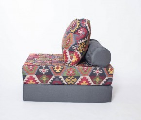 Кресло-кровать-пуф бескаркасное Прайм (мехико серый-графит) в Ялуторовске - jalutorovsk.mebel-74.com | фото