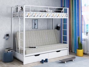 Кровать двухъярусная с диваном "Мадлен-ЯЯ" с ящиками в Ялуторовске - jalutorovsk.mebel-74.com | фото