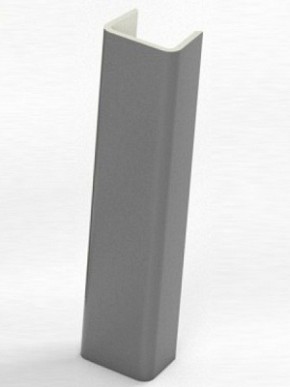 Торцевая заглушка  для цоколя h100 мм (Алюминий, Белый, Черный, Сонома) в Ялуторовске - jalutorovsk.mebel-74.com | фото